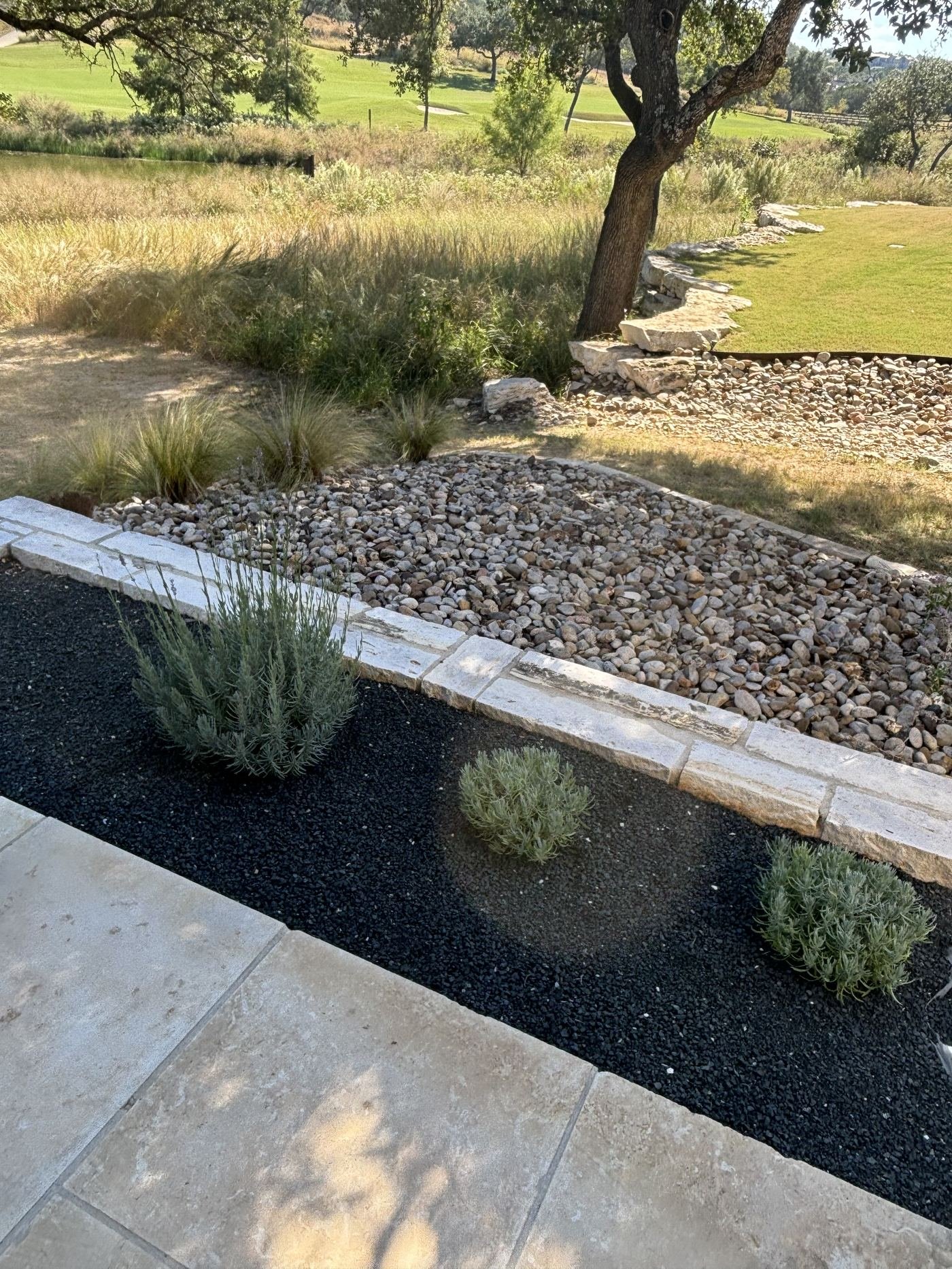 Dry creek bed installation